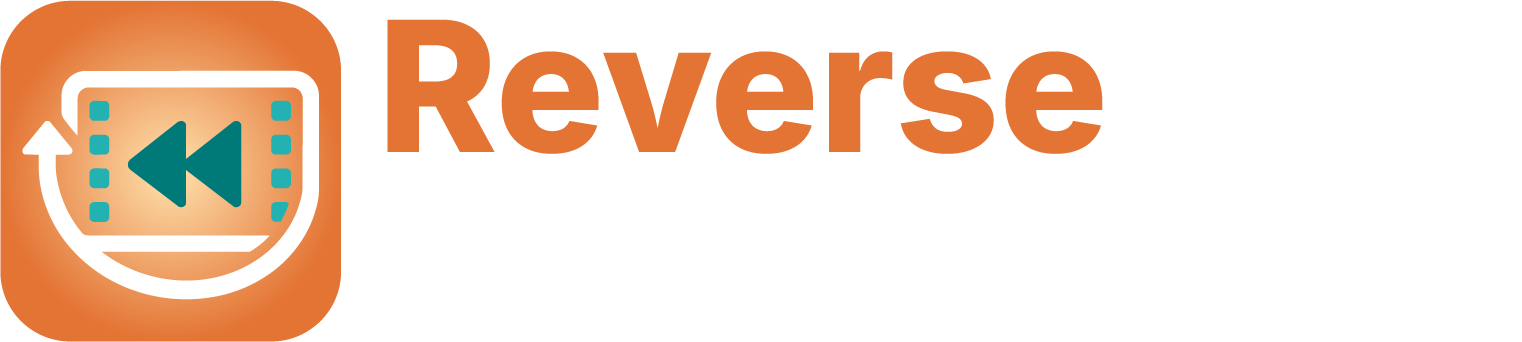 Reverse video online logo