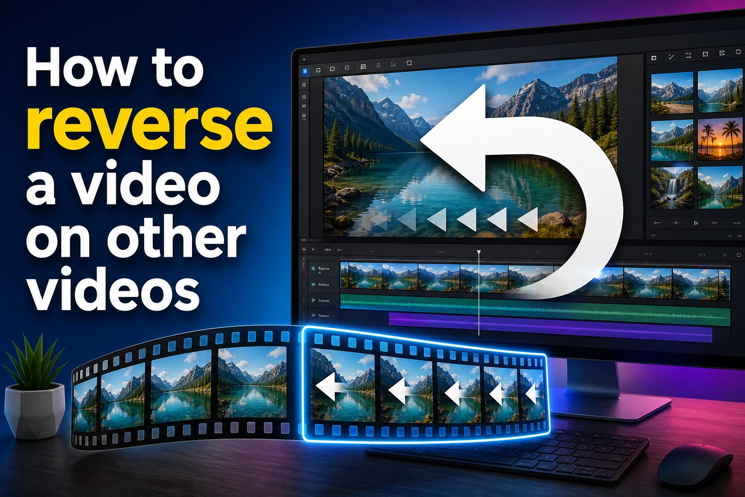 How to reverse a video on other video apps